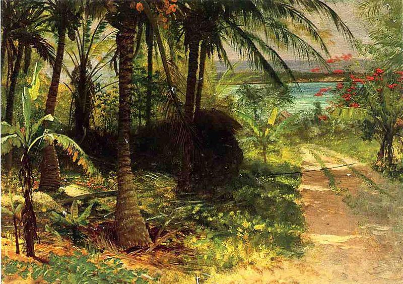 Albert Bierstadt Tropical Landscape china oil painting image